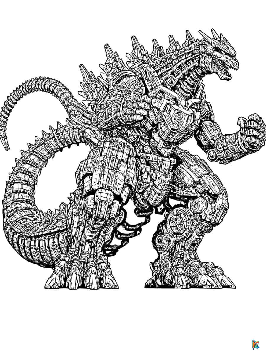 Godzilla Coloring Pages ColoringPagesKC