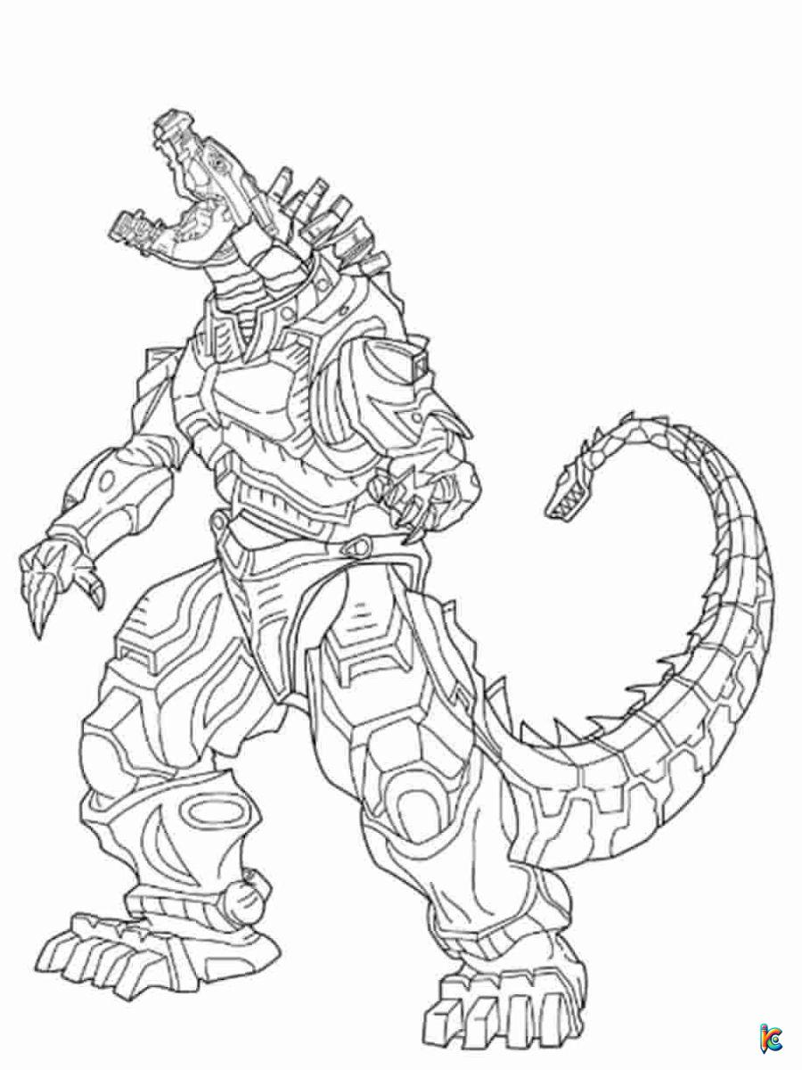 godzilla vs mechagodzilla coloring pages