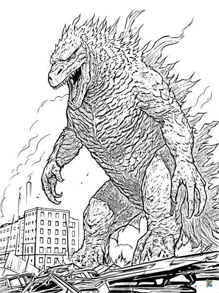 godzilla vs shin godzilla coloring pages