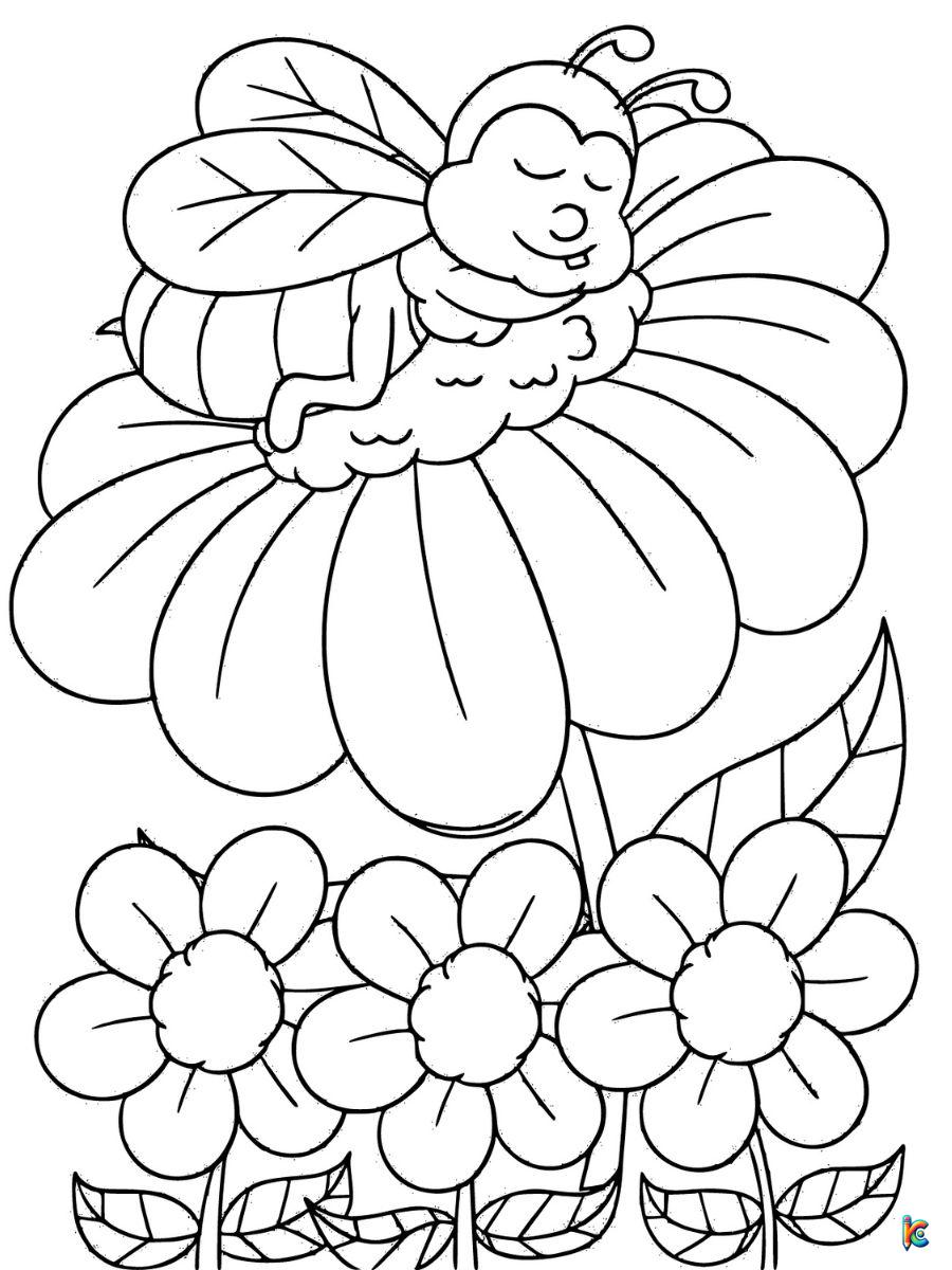 honey bee bee coloring pages