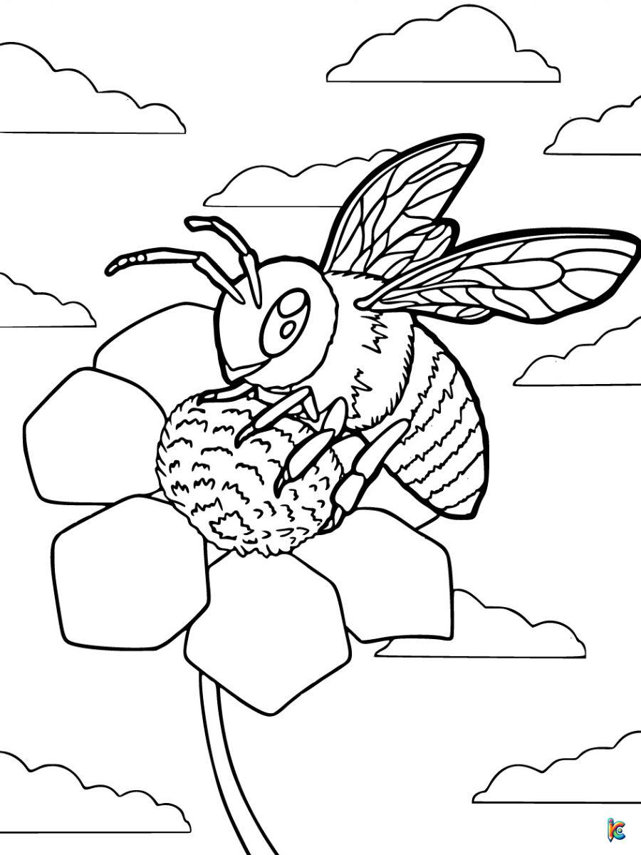 honey bees coloring pages