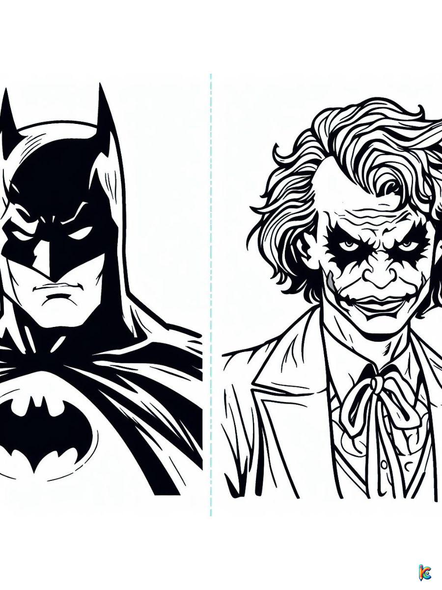 joker batman coloring pages
