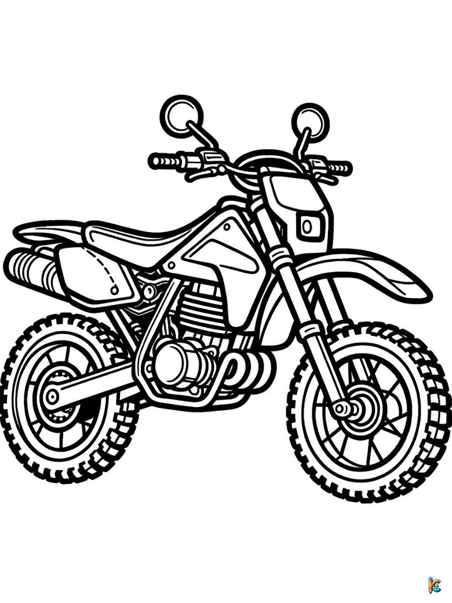 motorcycle coloring pages free