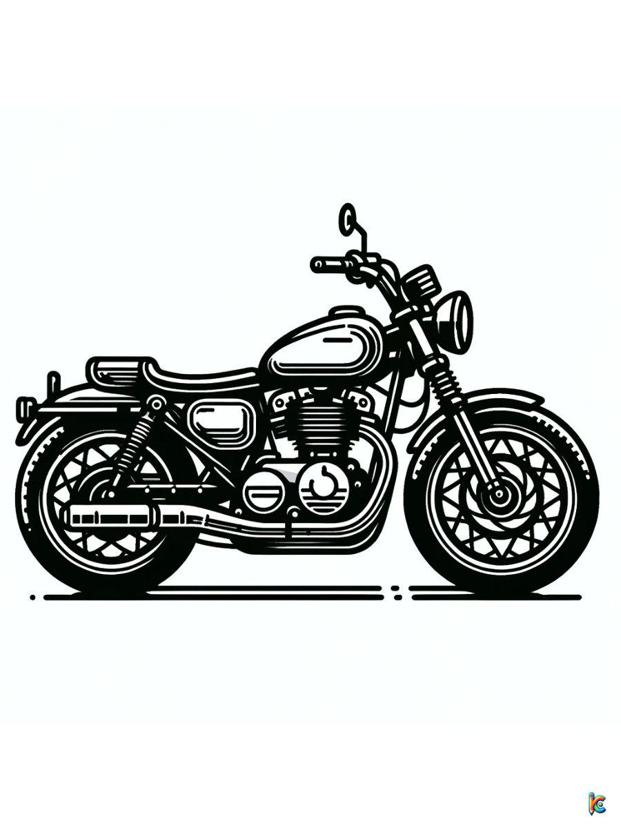 motorcycle coloring pages printable free