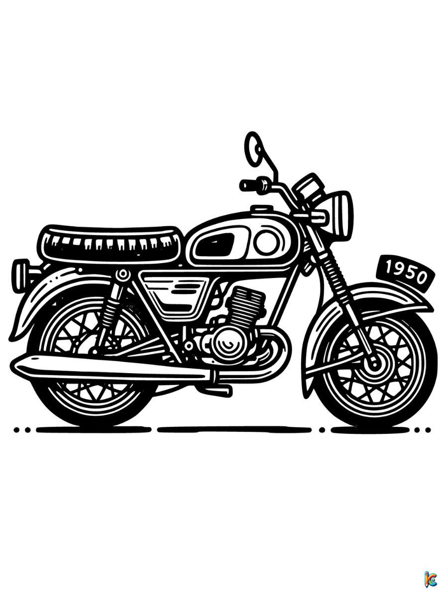 motorcycle coloring sheets free