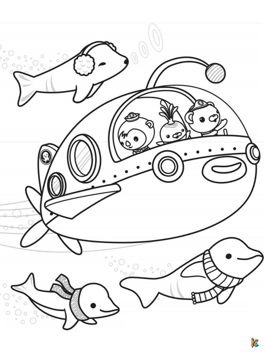octonauts coloring pages printable