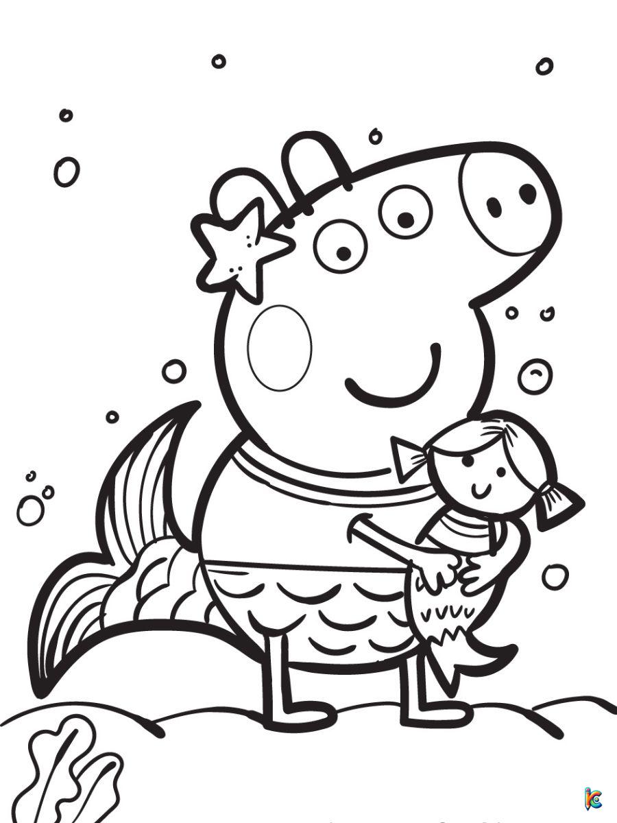 peppa pig coloring pages