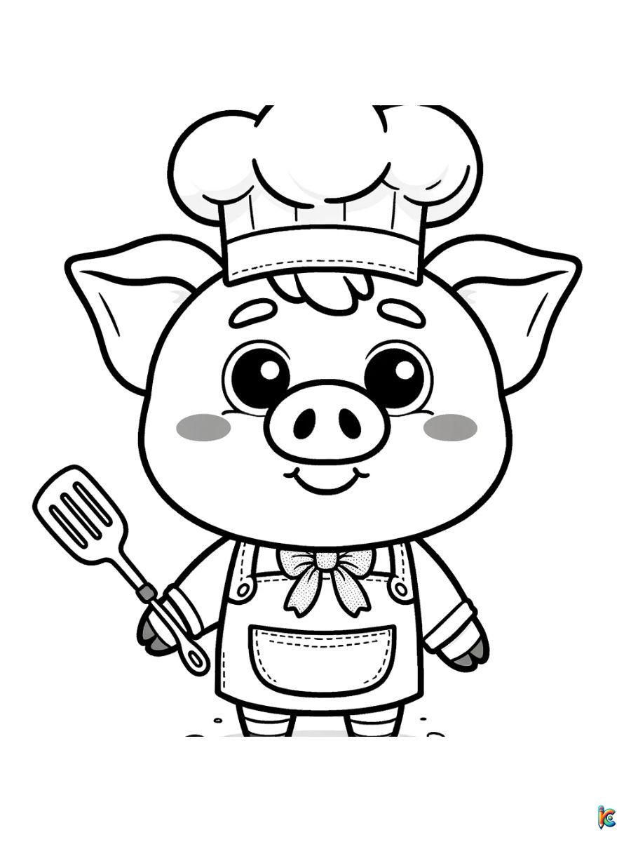 pigs coloring pages for kids