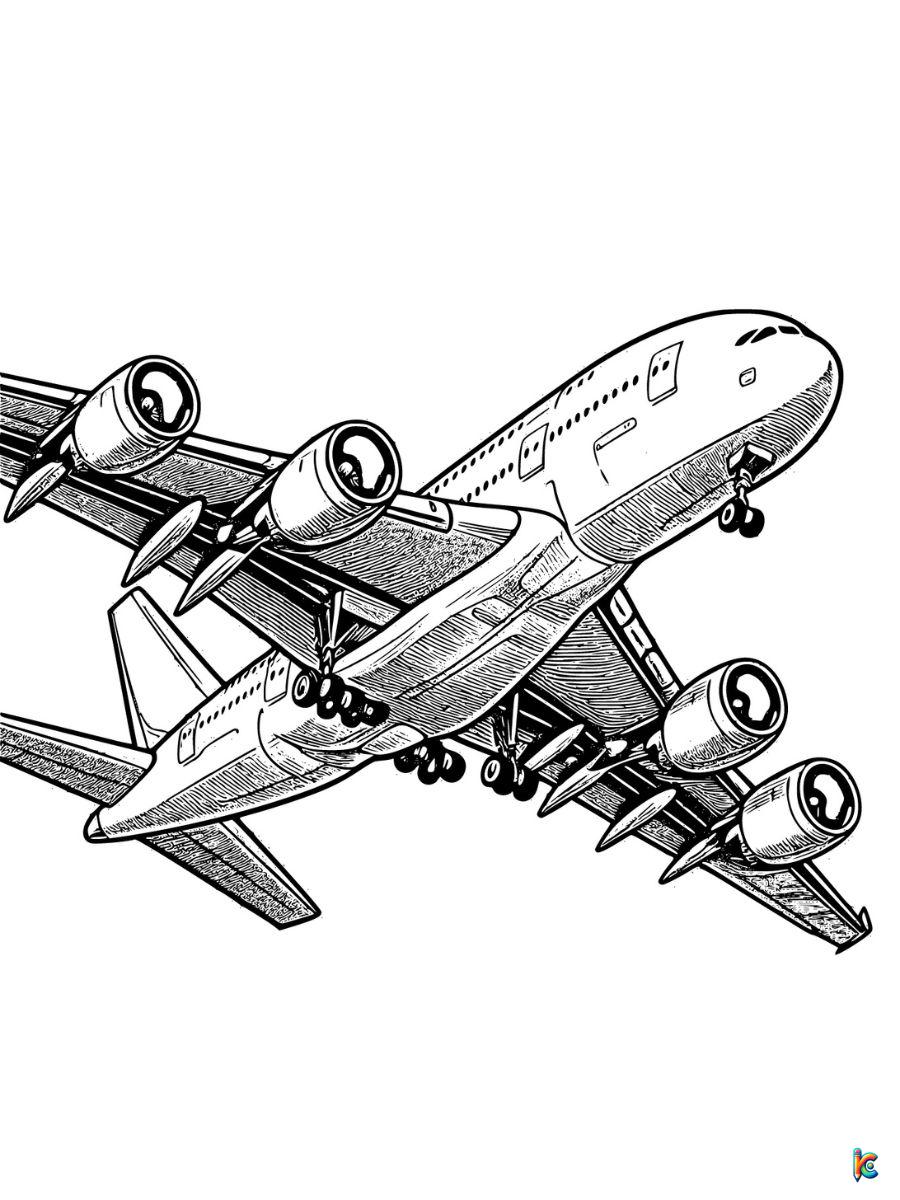 printable airplane coloring pages