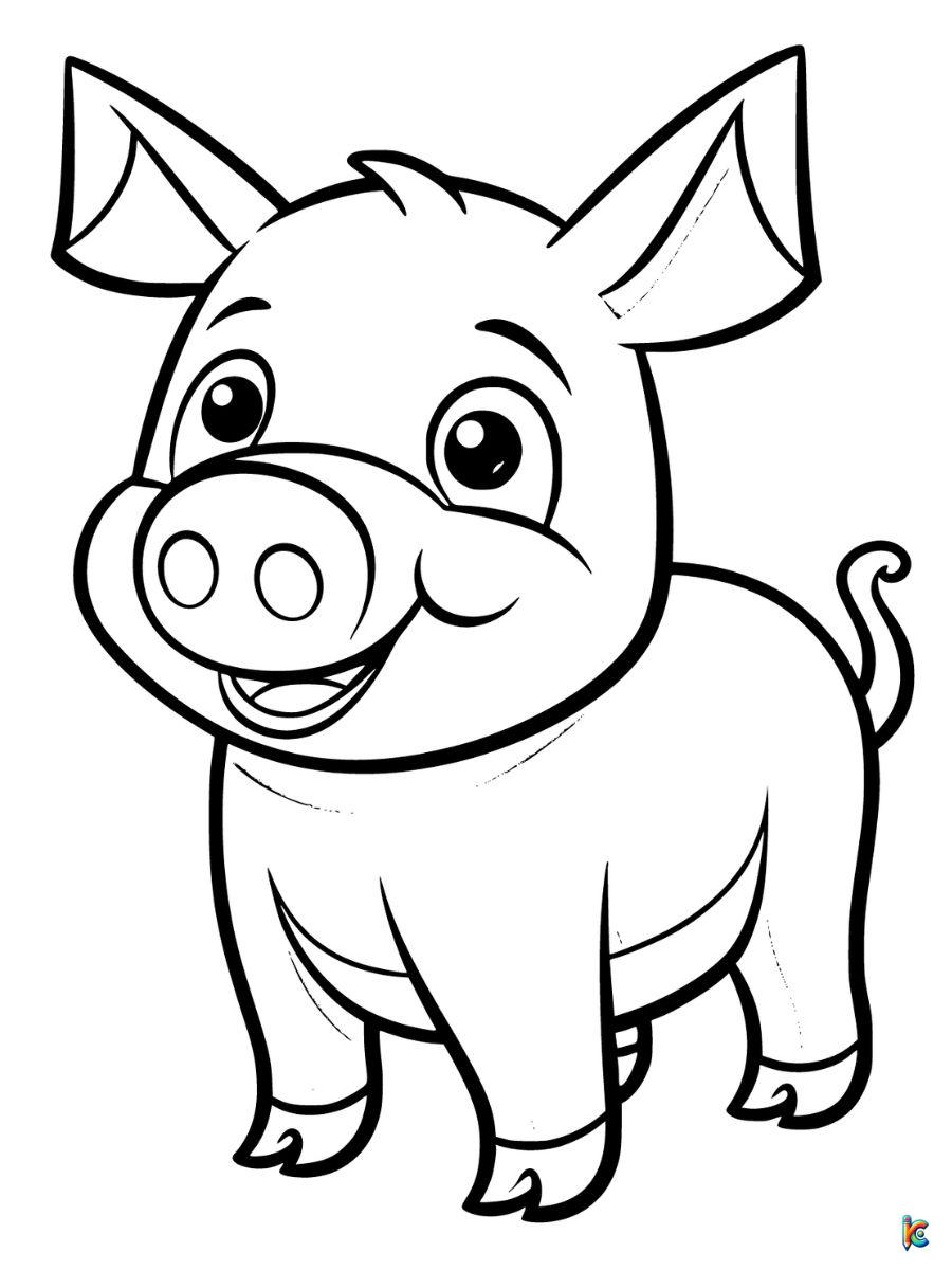 printable coloring pages pigs