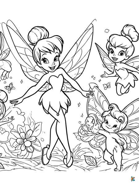 printable tinkerbell and friends coloring pages