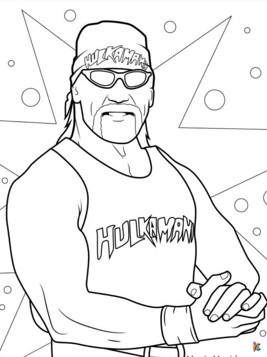 printable wwe coloring pages