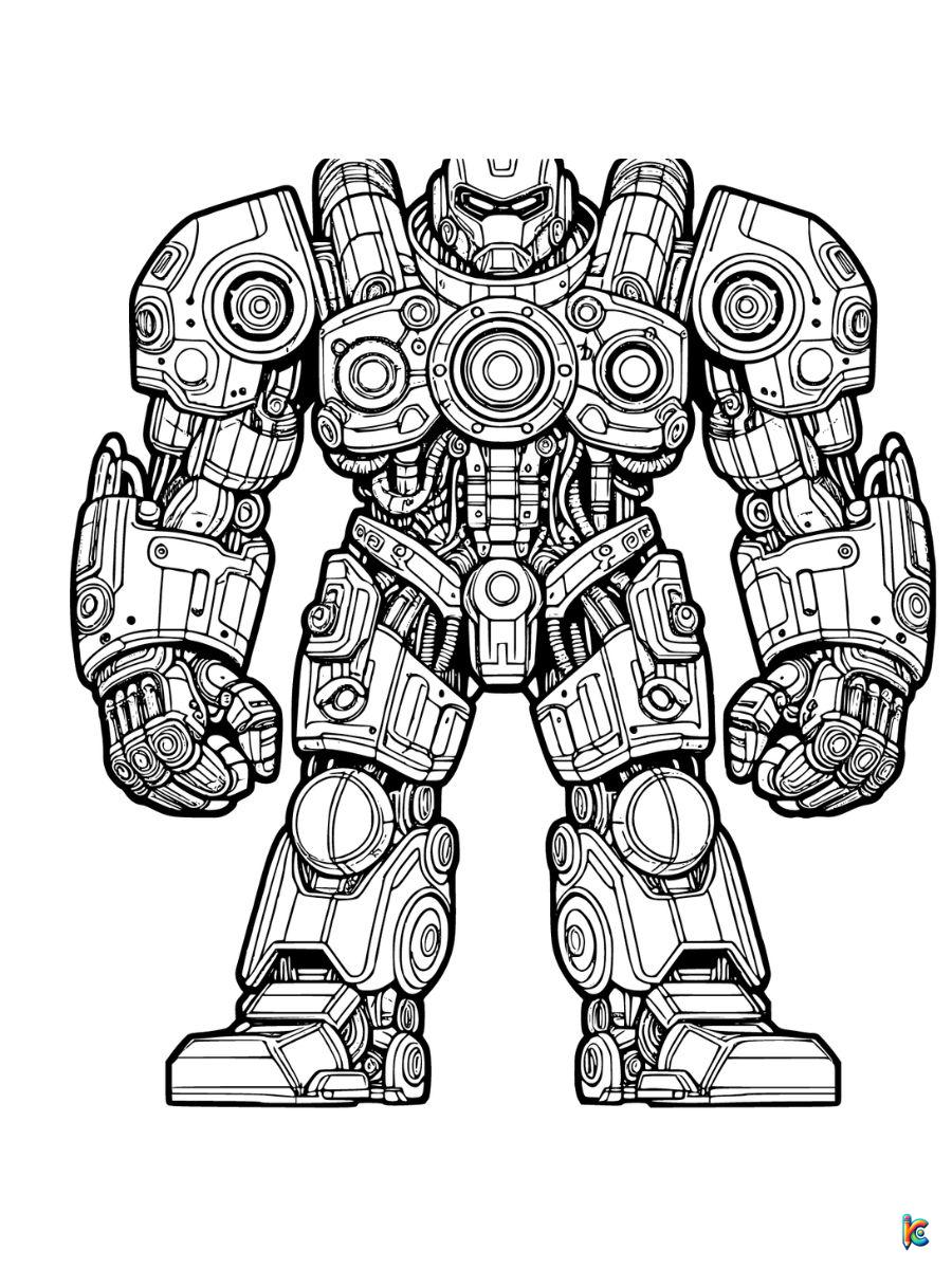 robot coloring pages printable