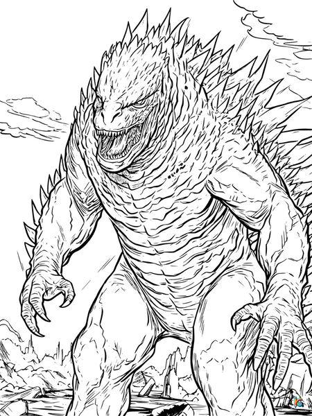 shin godzilla coloring pages