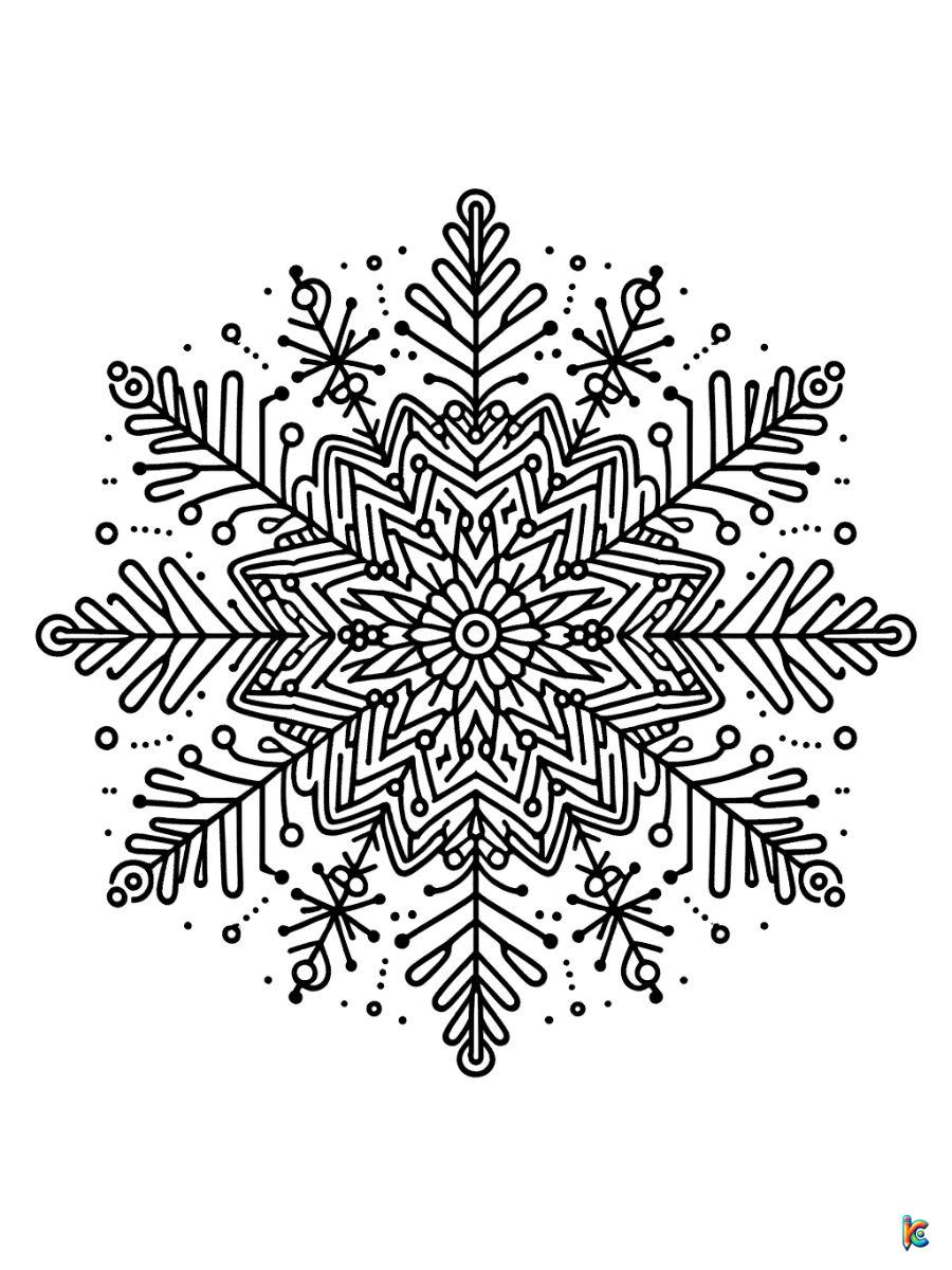 snowflakes coloring pages printable (2)