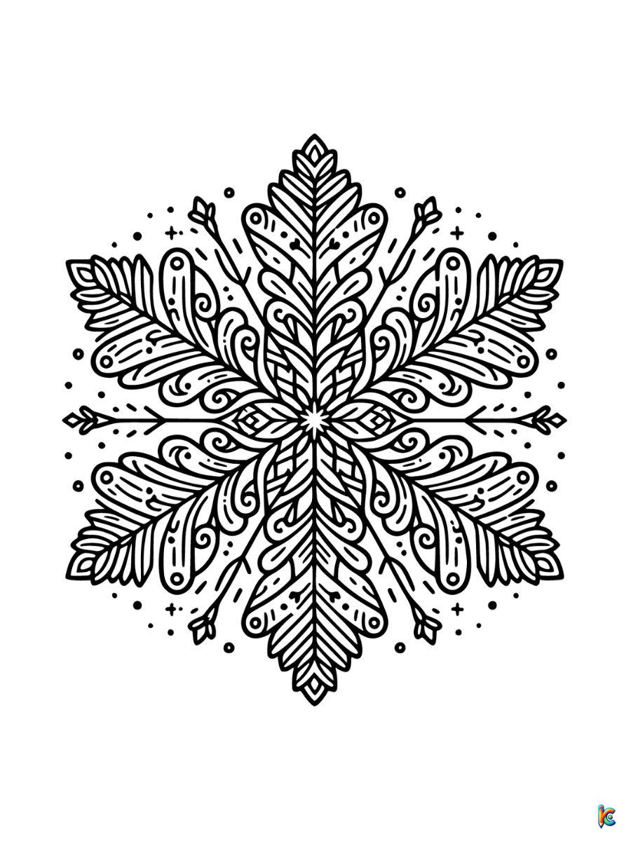 snowflakes coloring pages