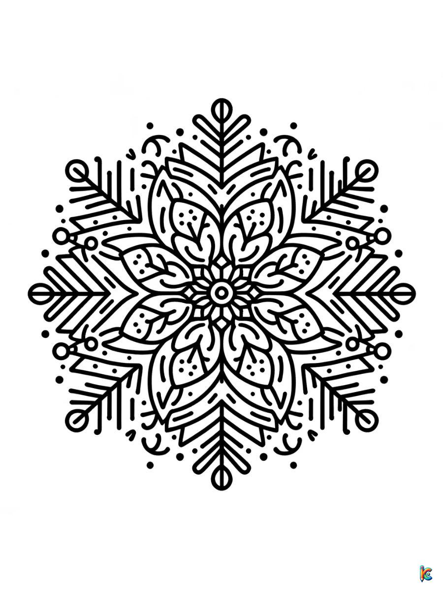 snowflakes coloring sheets