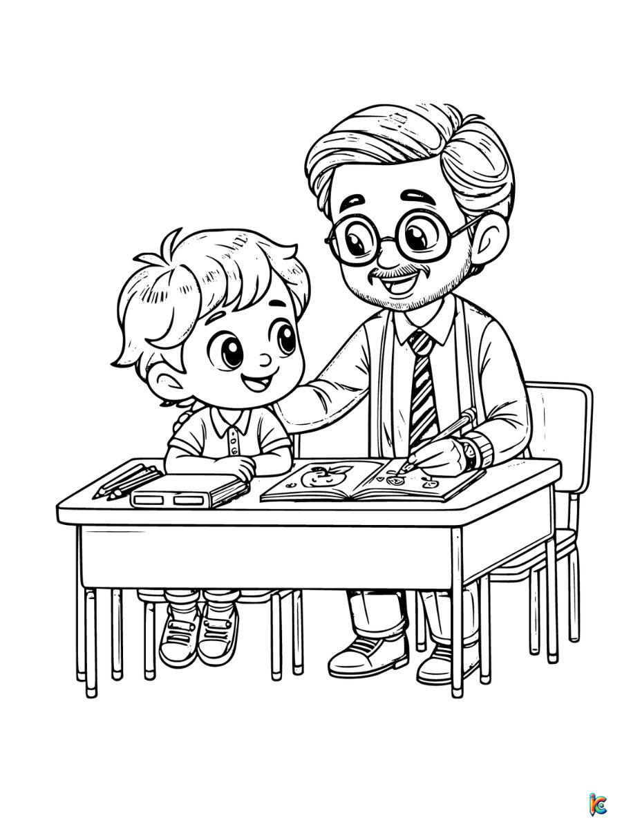 teacher appreciation day coloring pages