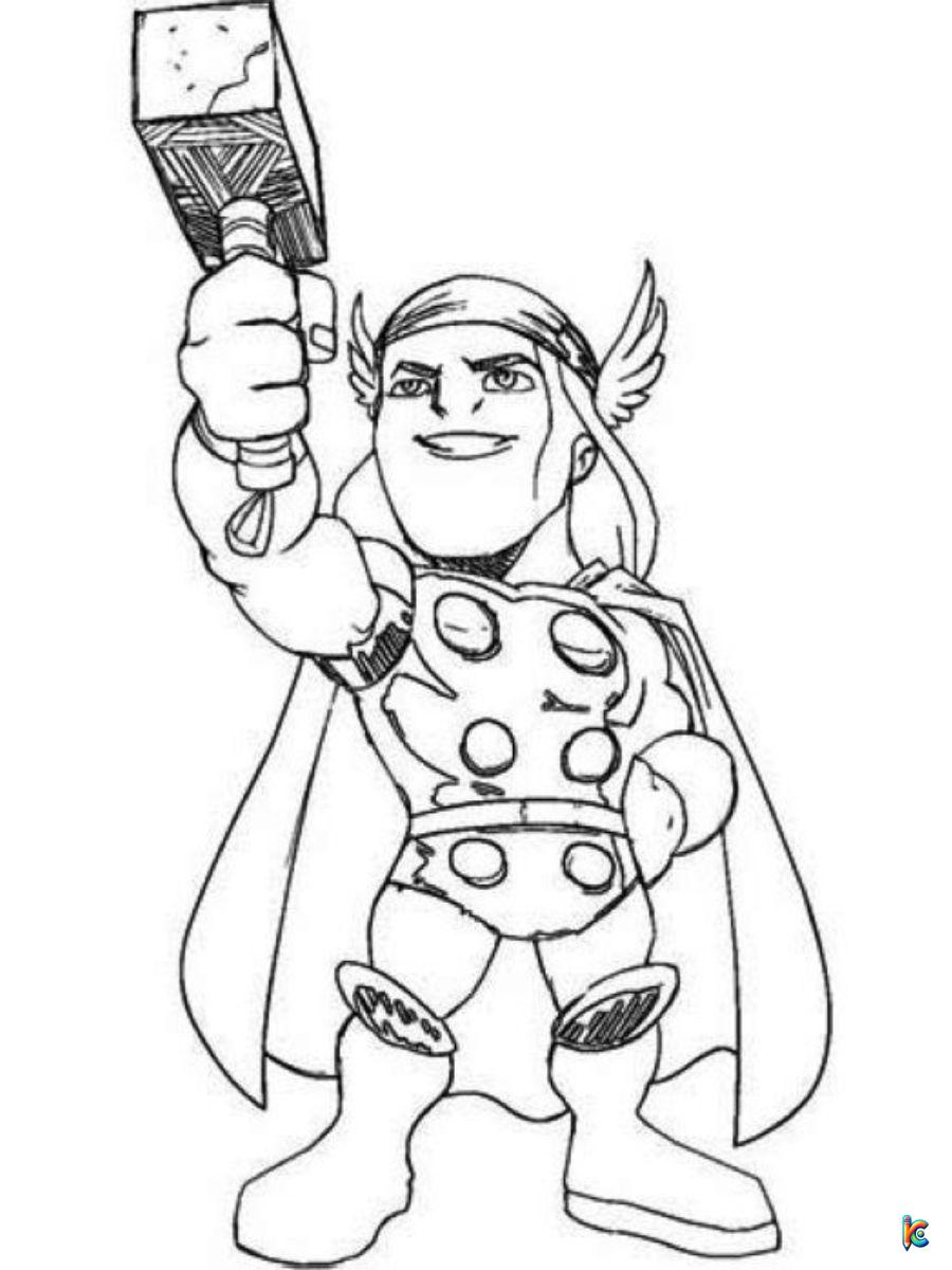 thor coloring page
