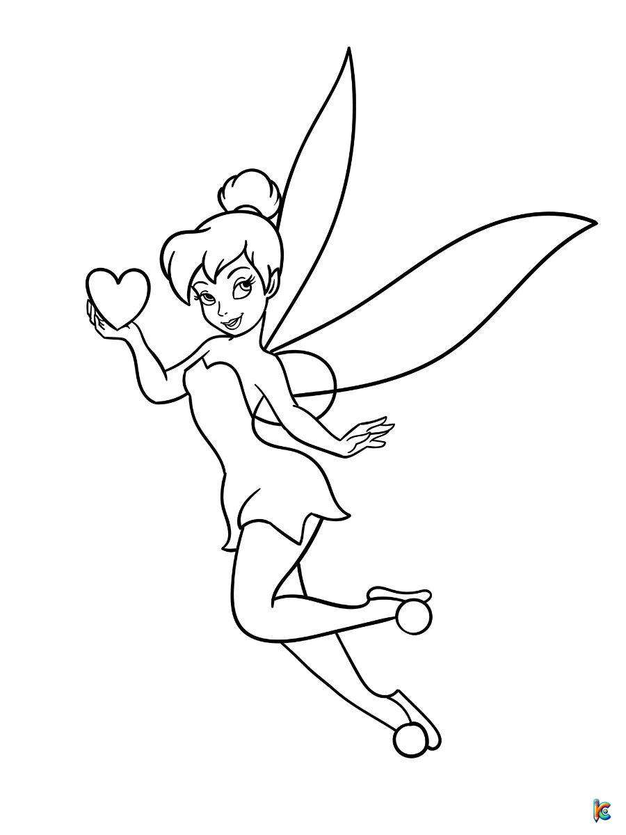 tinkerbell coloring page
