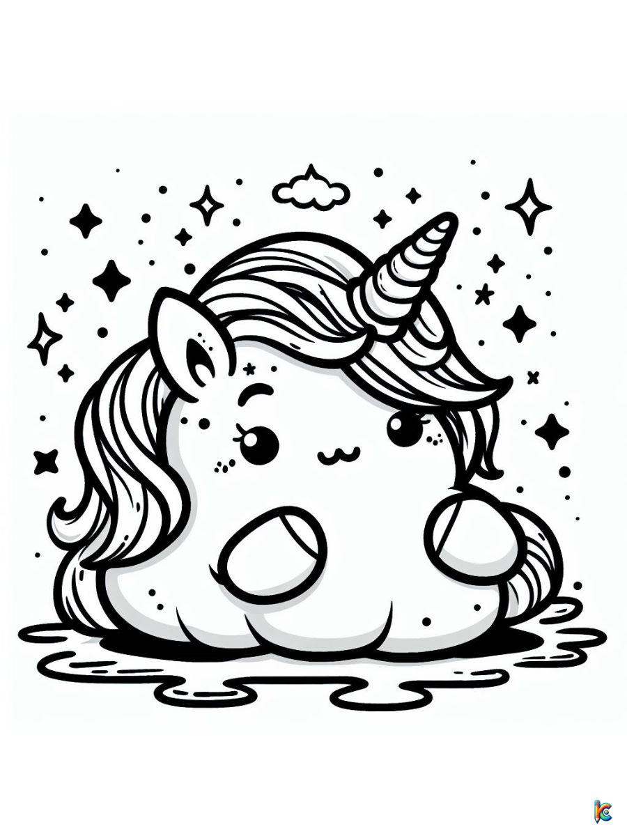 unicorn squishmallow coloring page