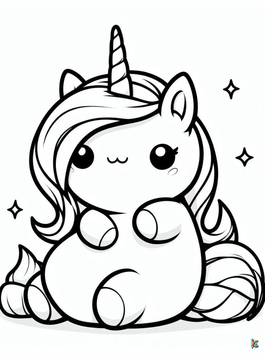 unicorn squishmallows coloring pages