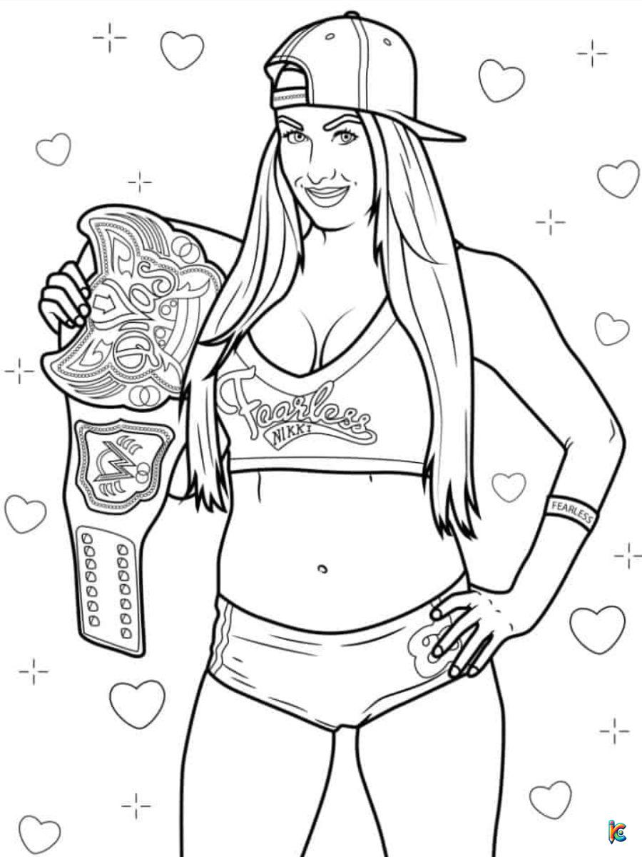 wwe superstars coloring pages