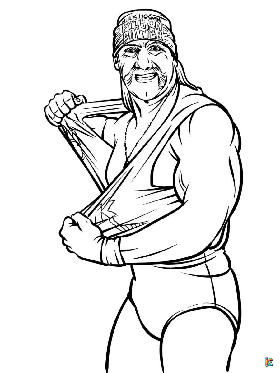 wwe wrestling coloring pages