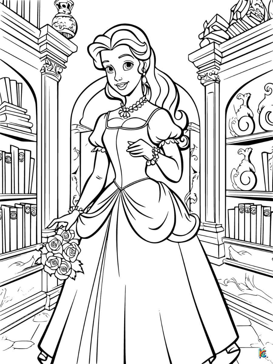 Beauty Belle Coloring Pages