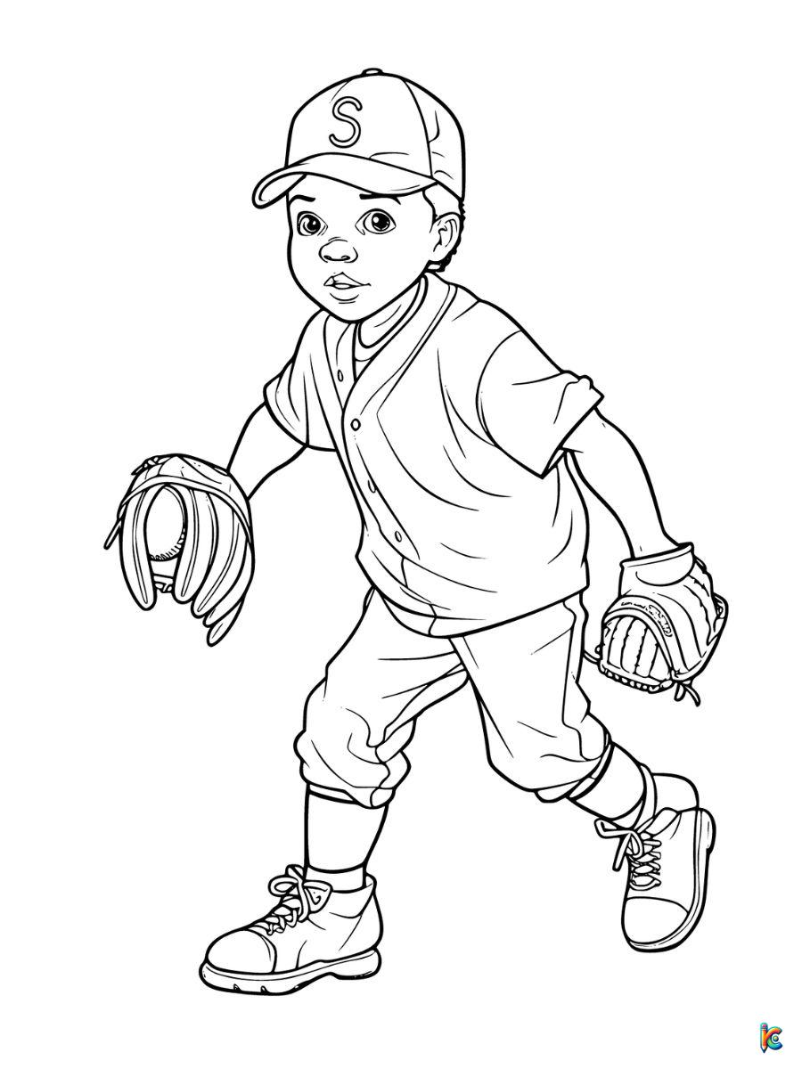 Boy Playing Baseball