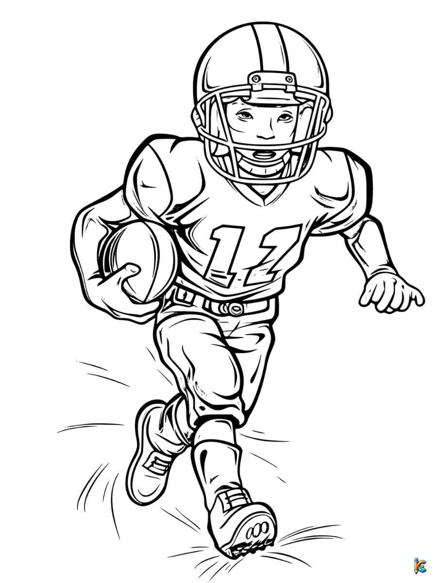 Boy Running in Football