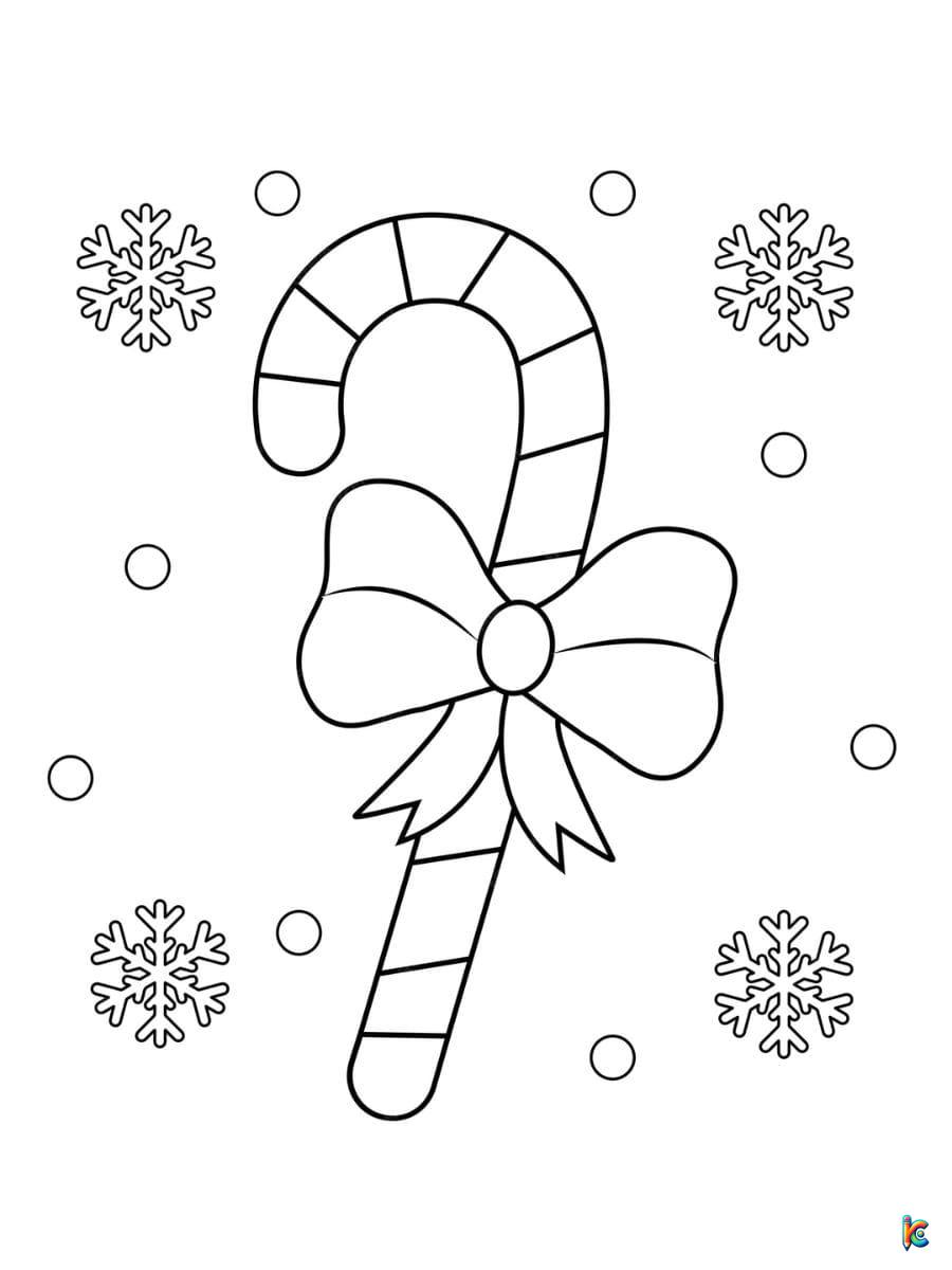 Christmas Candy Coloring Pages