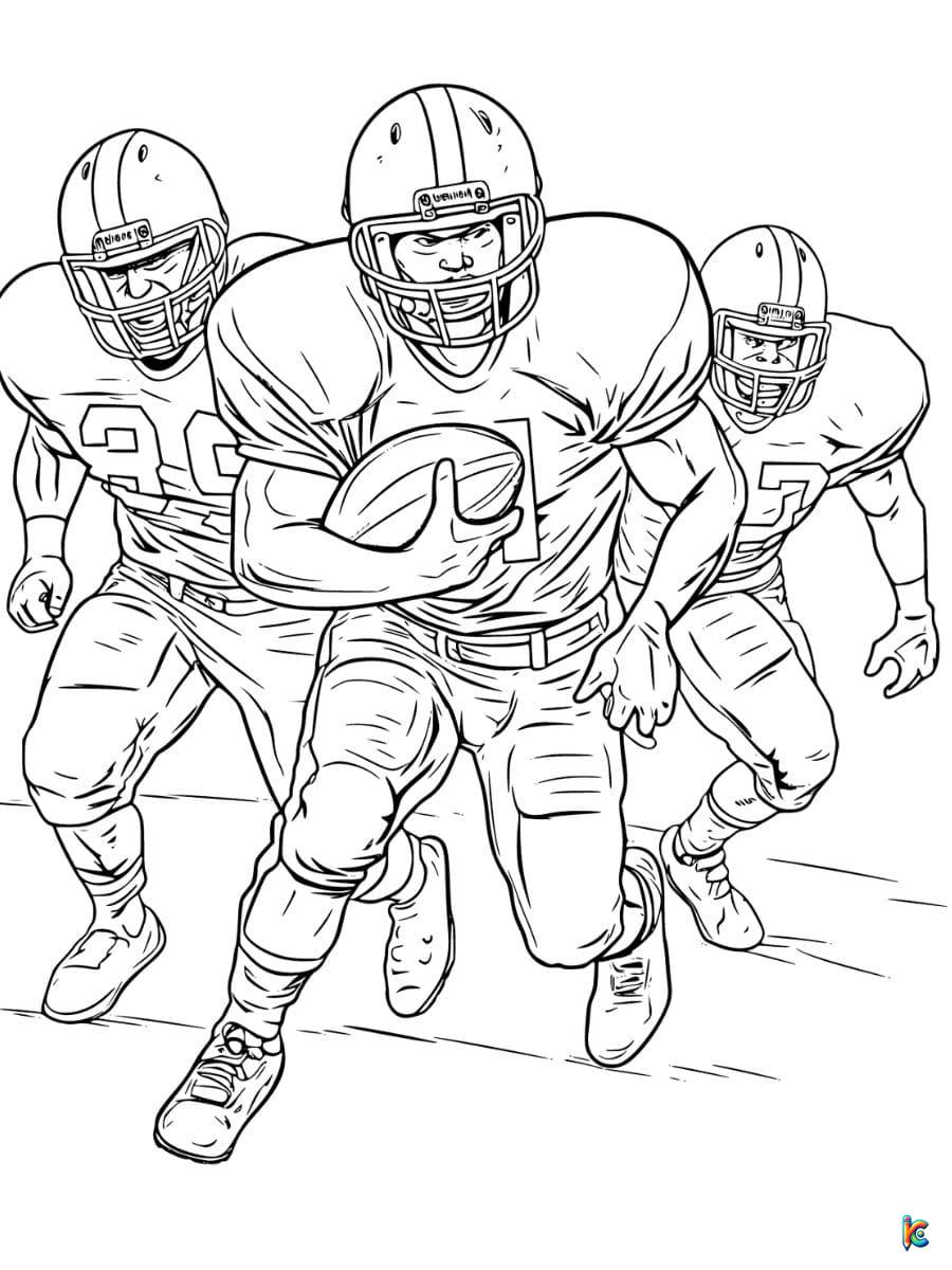 Football Player Coloring Pages