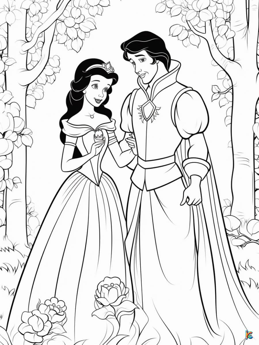 Snow White Coloring Pages Coloringpageskc 