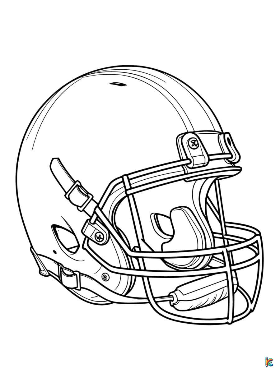 Helmet Football Coloring Pages