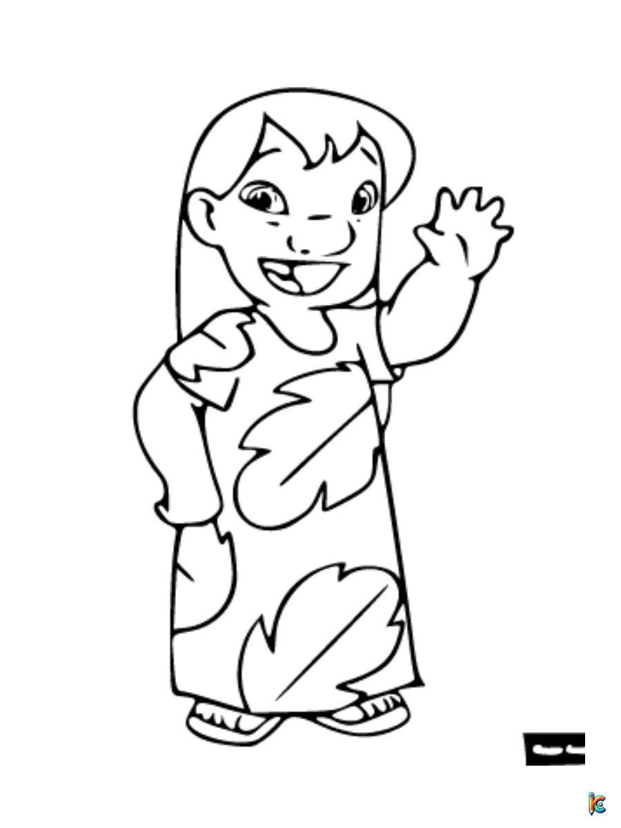 Lilo coloring pages for kids