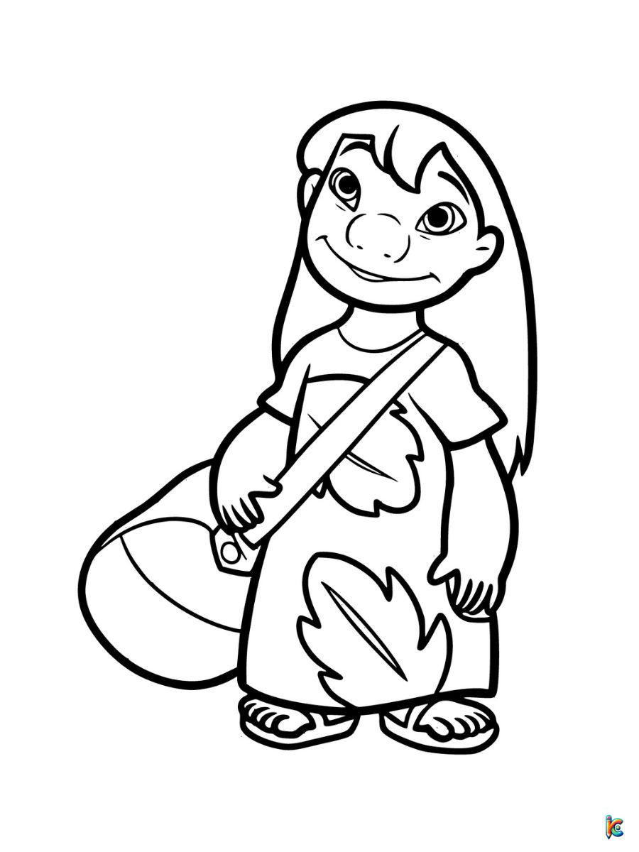 Lilo coloring pages free