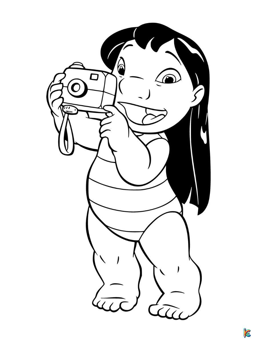 Lilo coloring pages
