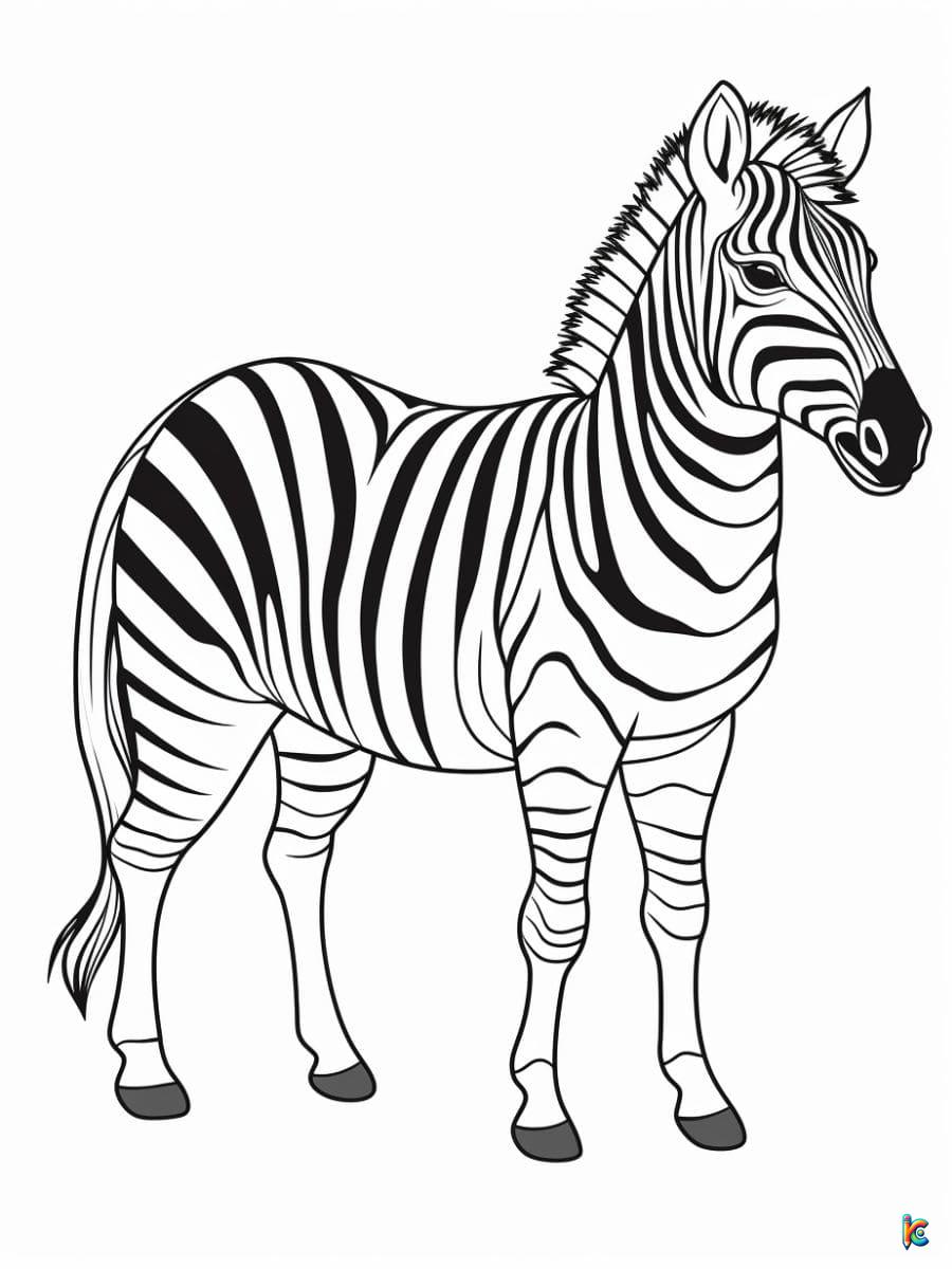 Realistic Zebra Printable