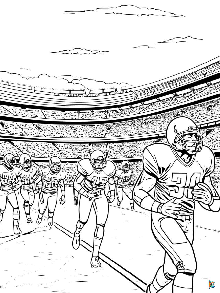 Stadium Football Coloring Pages
