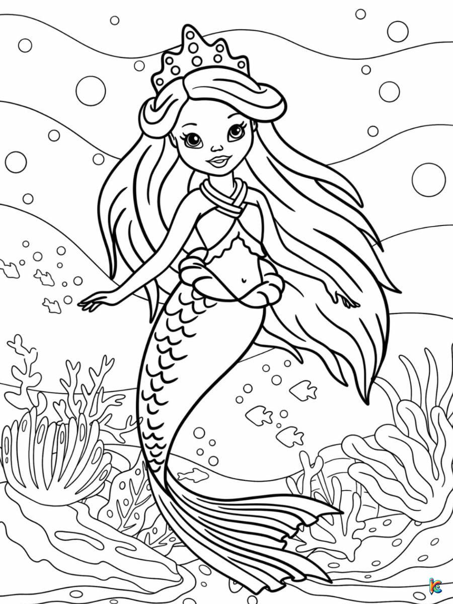 adult coloring pages mermaid