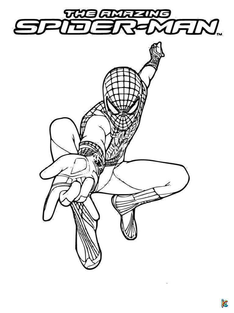 SpiderMan Coloring Pages – ColoringPagesKC