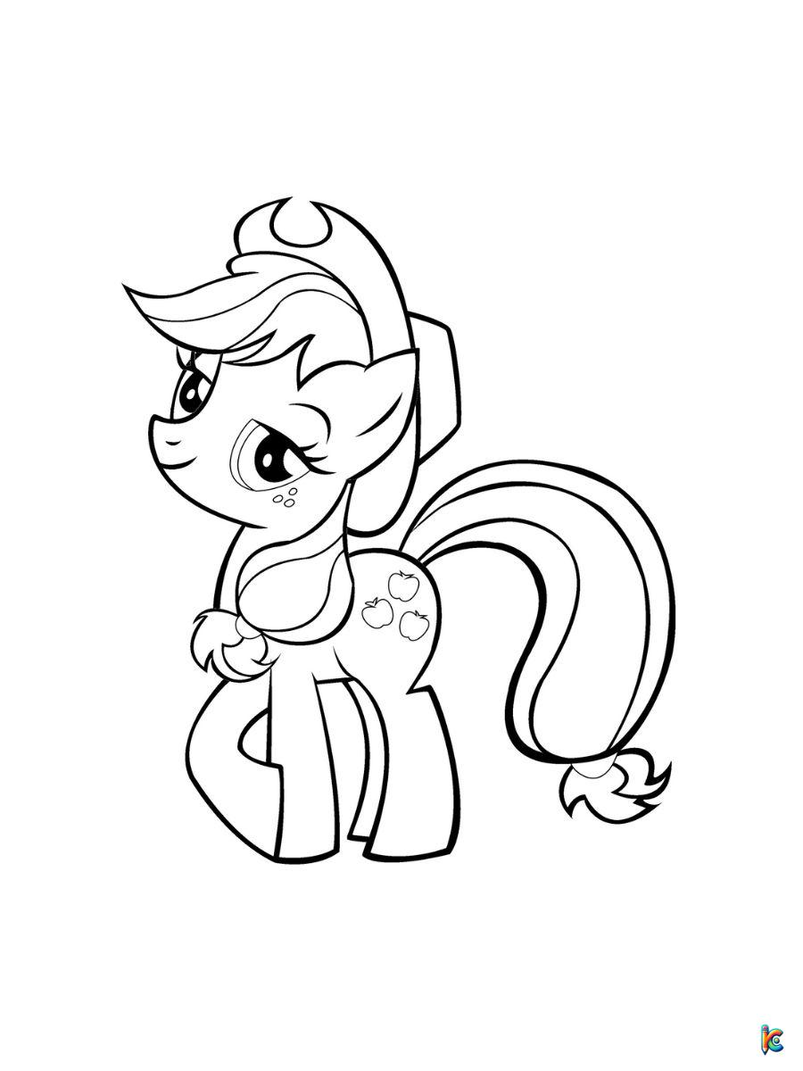 applejack human my little pony coloring pages