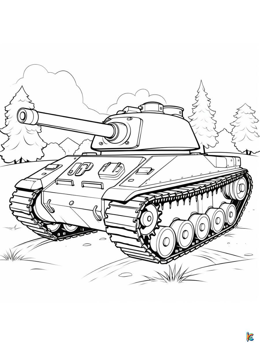 army tank coloring pages to print