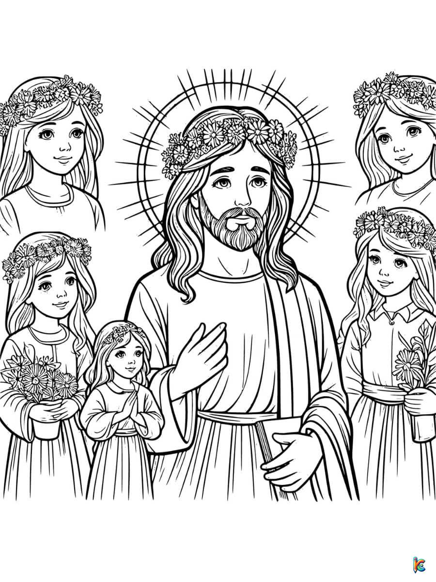 baby jesus coloring page