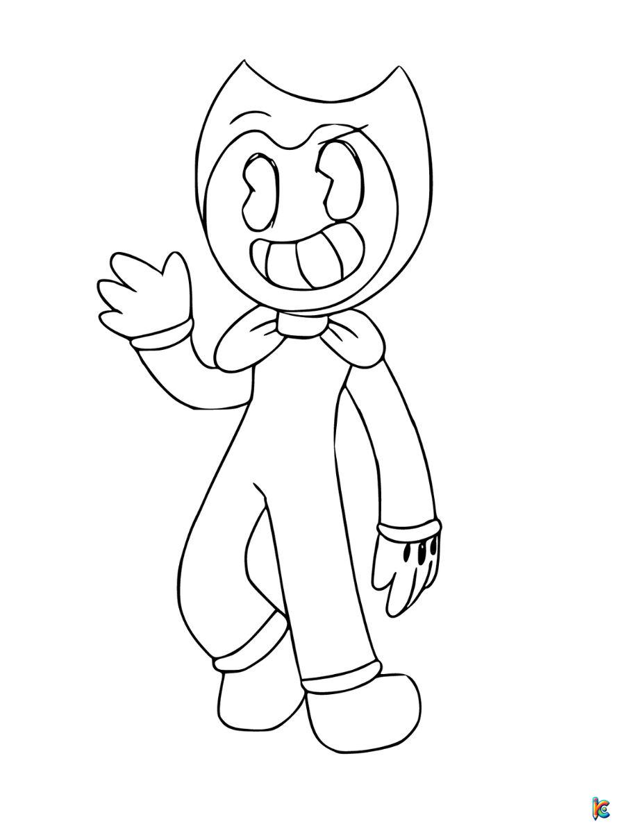 bendy coloring page