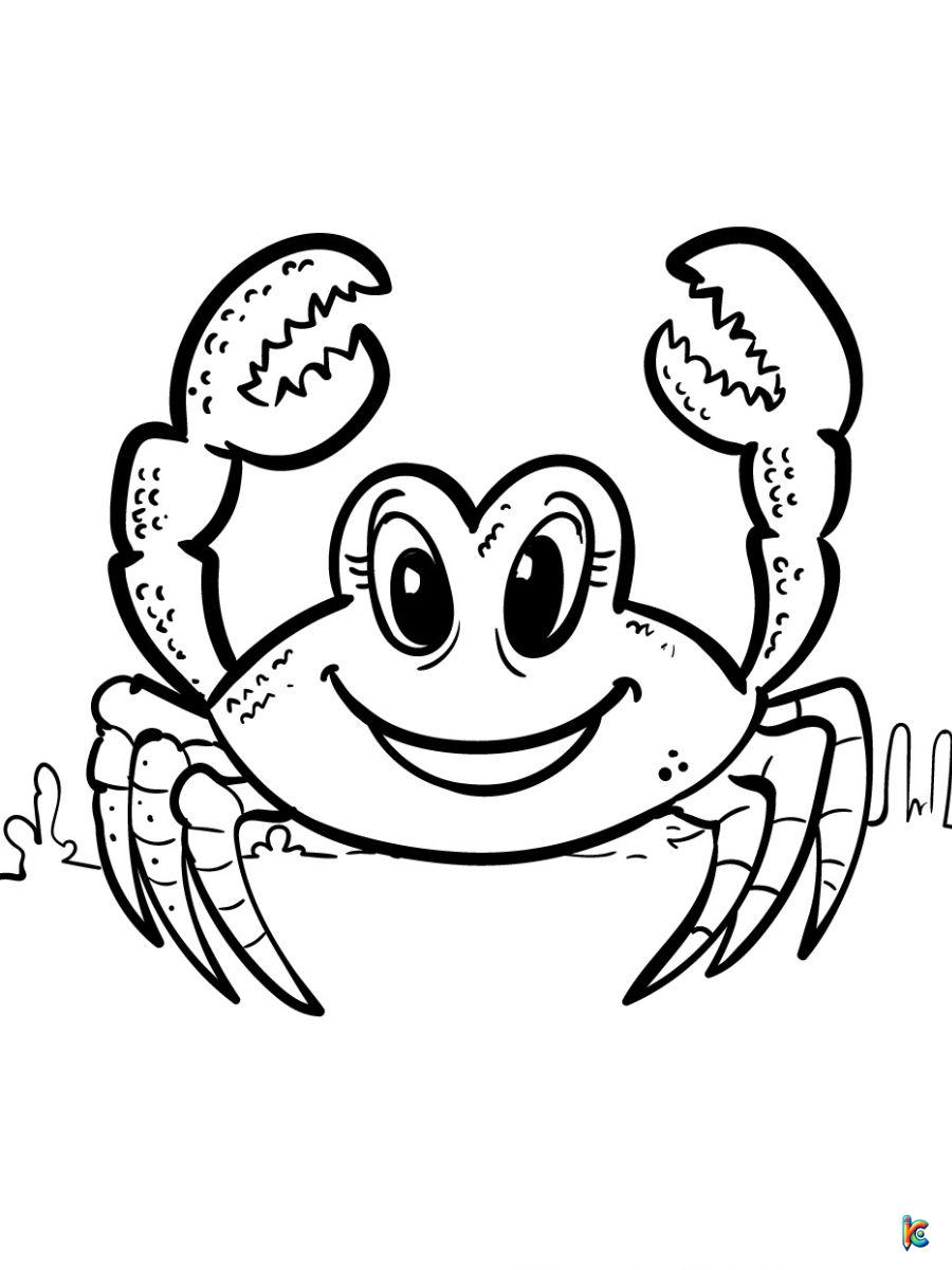 blue crab coloring pages