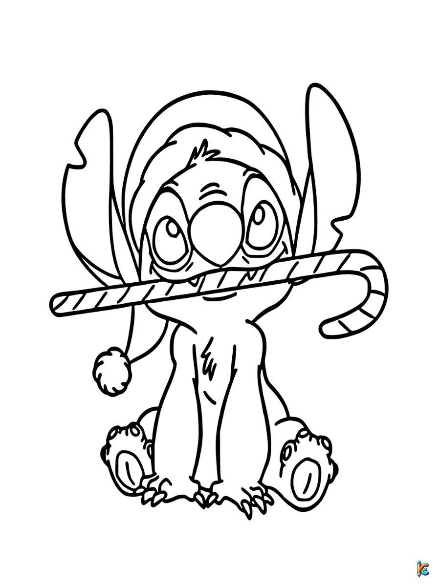 christmas coloring pages stitch
