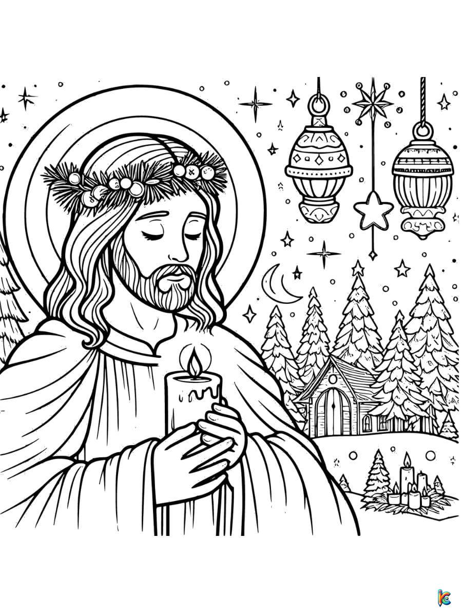 christmas jesus coloring pages printable