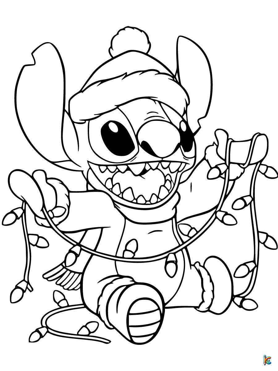 christmas stitch coloring page